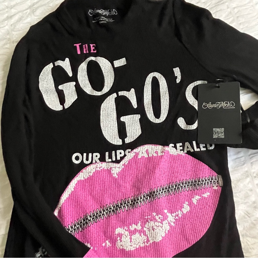 Lauren Moshi “The Go-Go’s” McKinley Thermal Top - Sz S - Picture 5 of 13